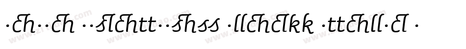 Sauna Ligatures Black Italic Swash字体转换